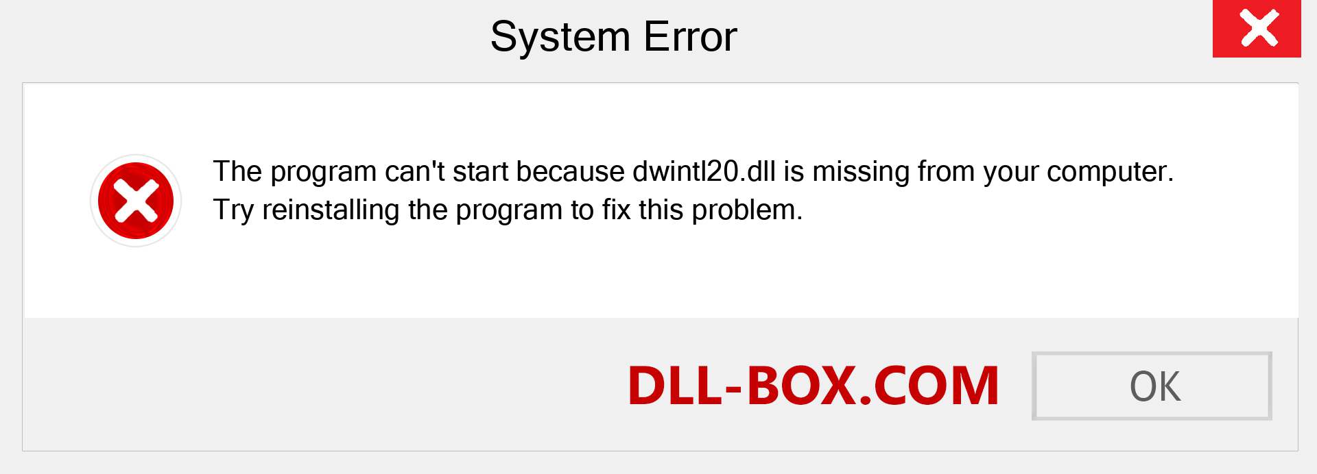  dwintl20.dll file is missing?. Download for Windows 7, 8, 10 - Fix  dwintl20 dll Missing Error on Windows, photos, images
